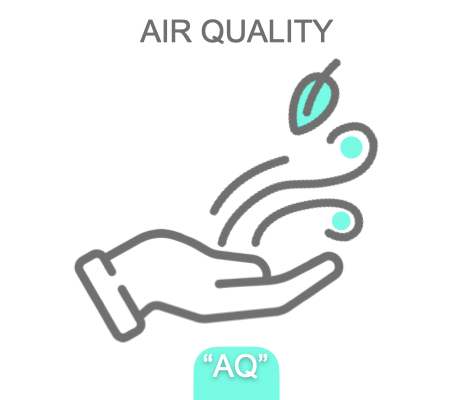 Icono de Air Quality de la linea de productos, equipos y químicos de Tree-a