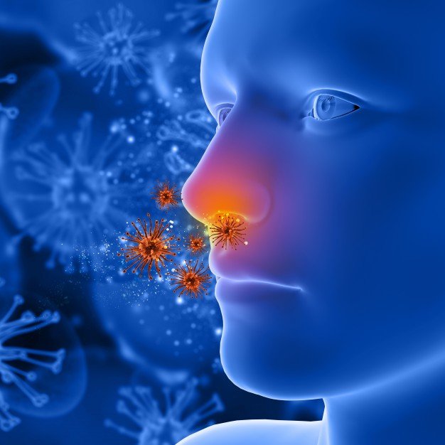 Imagen de hombre con virus